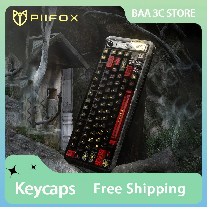 

PIIFOX Wukong Keycaps Set Customized Thermal Sublimation PBT Cherry Profile Keycap Mechanical Keyboard Cap PC Accessories