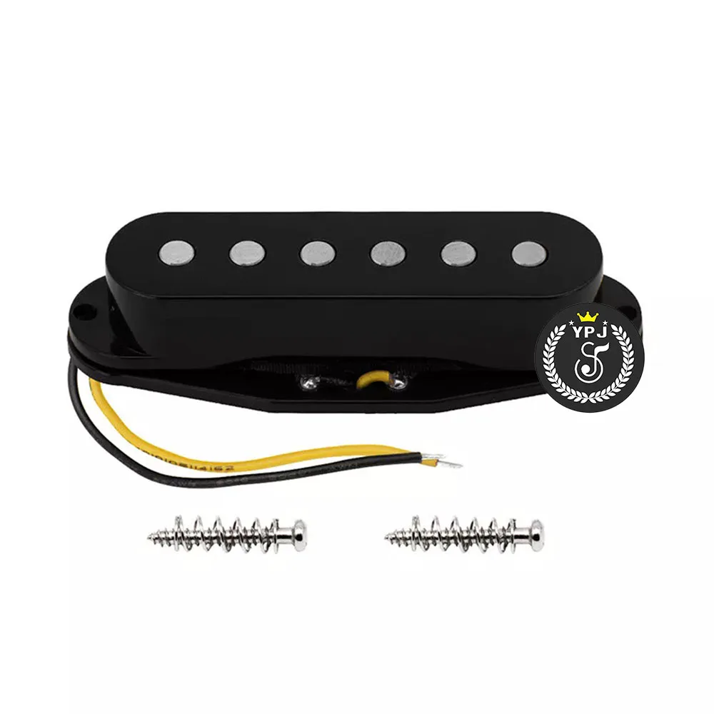 1 SET for ST Electric Guitar Pickups Single Coil Magnet Ceramic 48/50/52mm Guitars Pickup Bridge/Middle/ Neck Parts Black