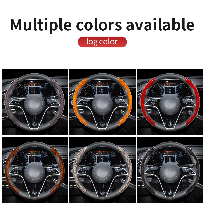 Cubiertas para volante de coche de grano de madera de Durazno para Buick Enclave Encore GX Verano Excelle LaCrosse Regal Buick Enclave GL8 Firstland