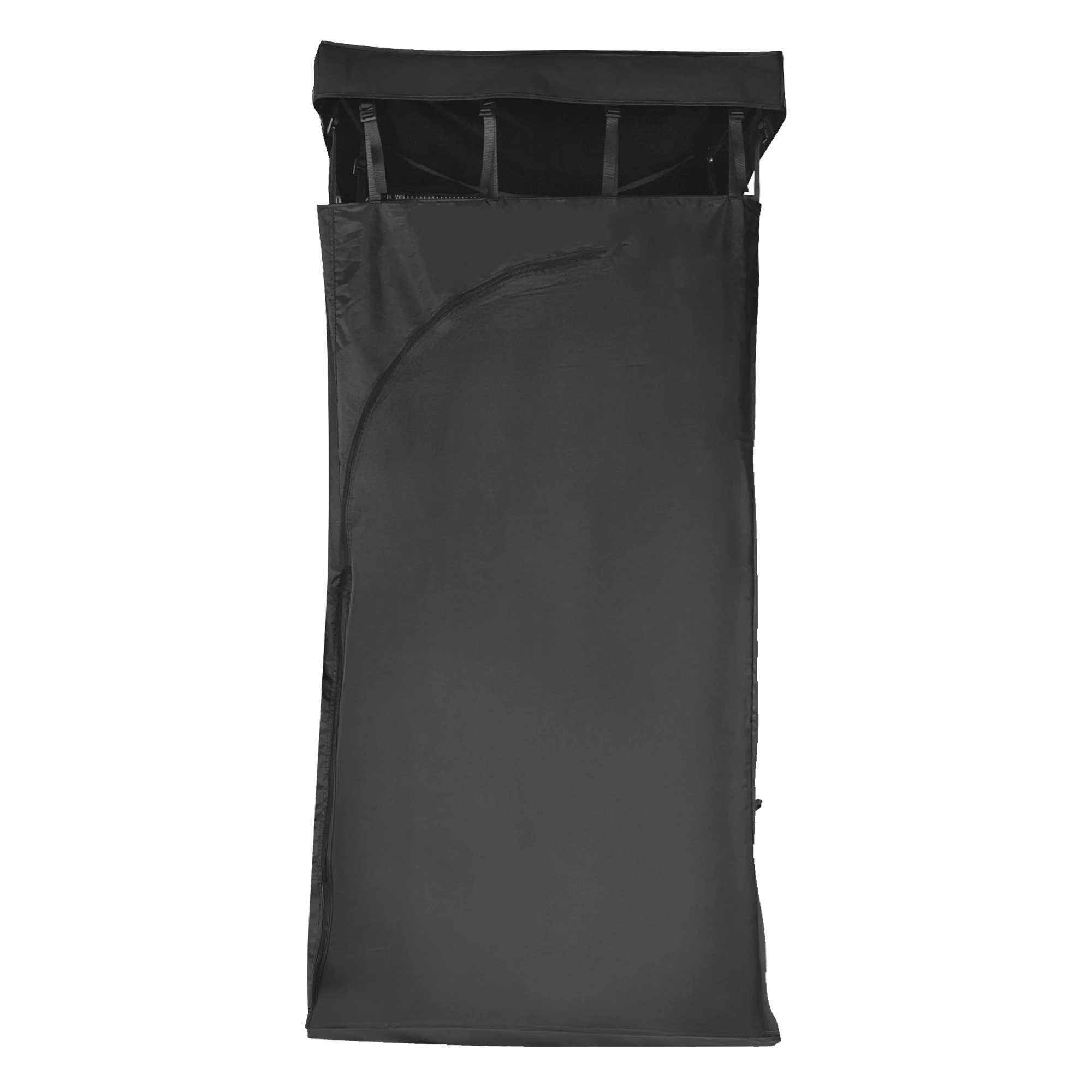 Outdoor Camping Shower Tent Awning with Roof Access, Foldable Frame, and Waterproof Floor Mat