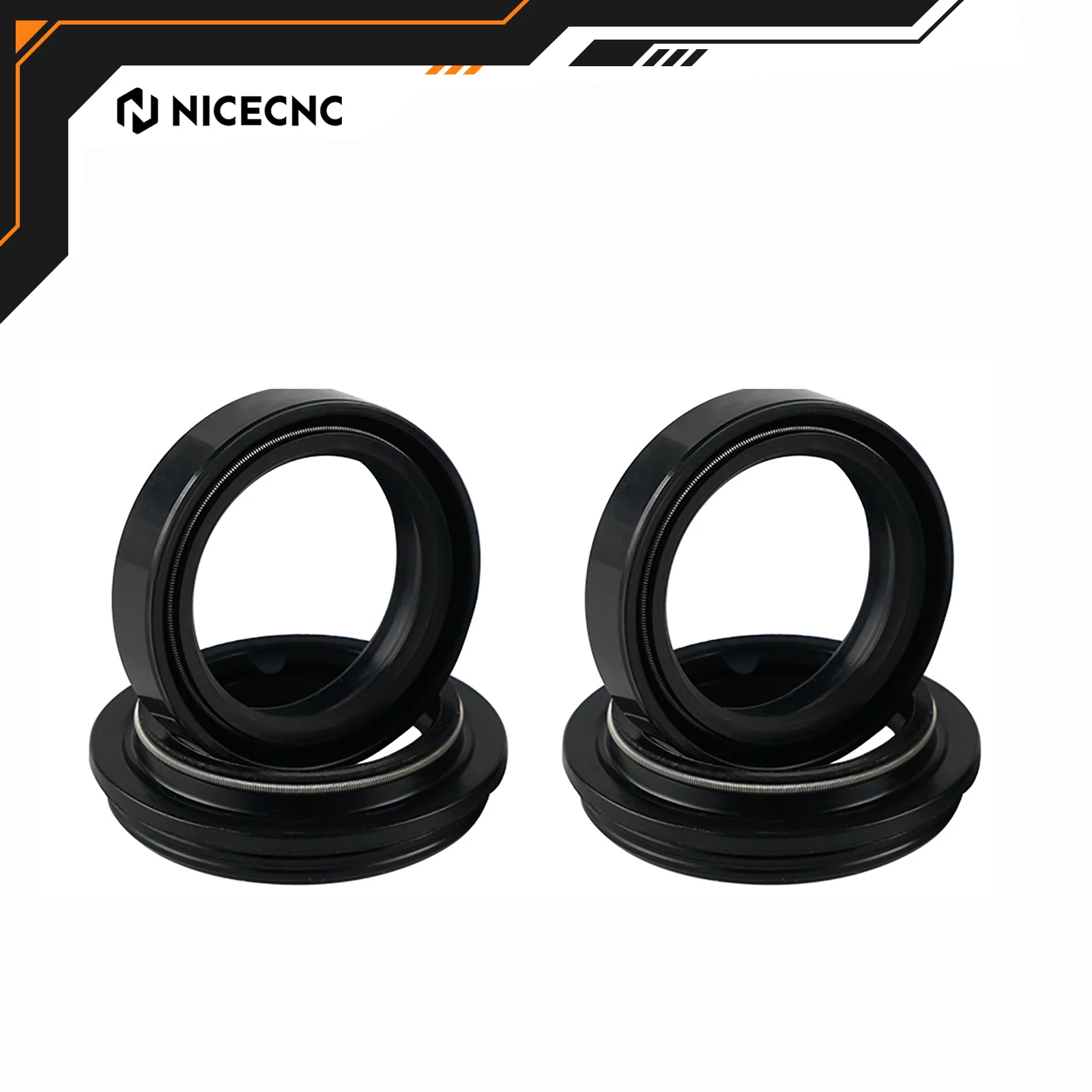 

NICECNC For Yamaha YZ250 1977-1980 Suzuki RM125 RM250 Kawasaki KX250 KX125 Honda CRF230L CR85R 37*50*11 Fork Seals Dust Seal Kit