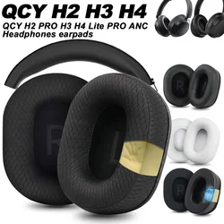Earphone pads For QCY H2 PRO H3 H4 Lite PRO ANC  replacement  Earpads Mesh cloth Memory Covers Sponge Soft Protein