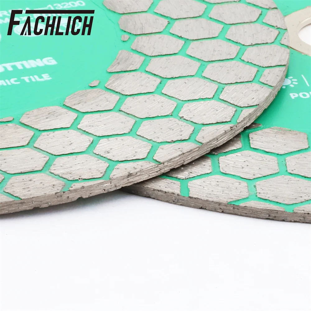 FACHLICH 1pc 115/125mm Diamond Cutting Disc Grinding Plate Double-sided Ceramic Tile Granite Saw Blade 4.5inch 5inch Cut Plate