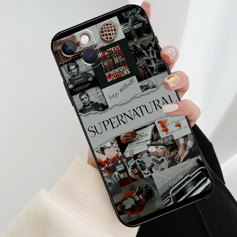 Supernatural Phone Case For iPhone 13 14 15 16 Pro Max 11 12 XS XR X Plus Shockproof Bumper Soft Cover