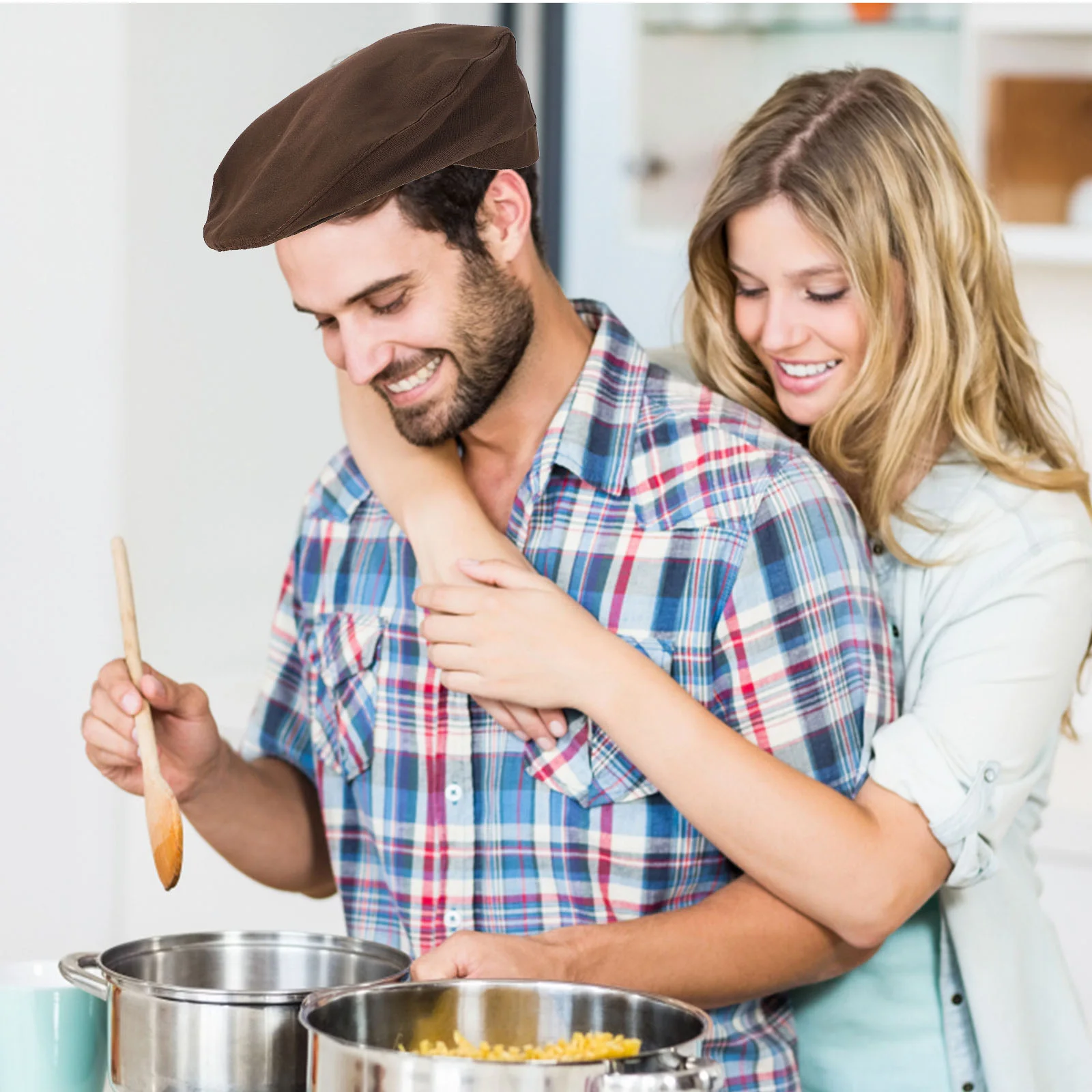 Chapeau de chef de cuisine pour cantine, casquettes WaClaRestaurant, uniforme de cuisiniers de travail, béret pour hommes