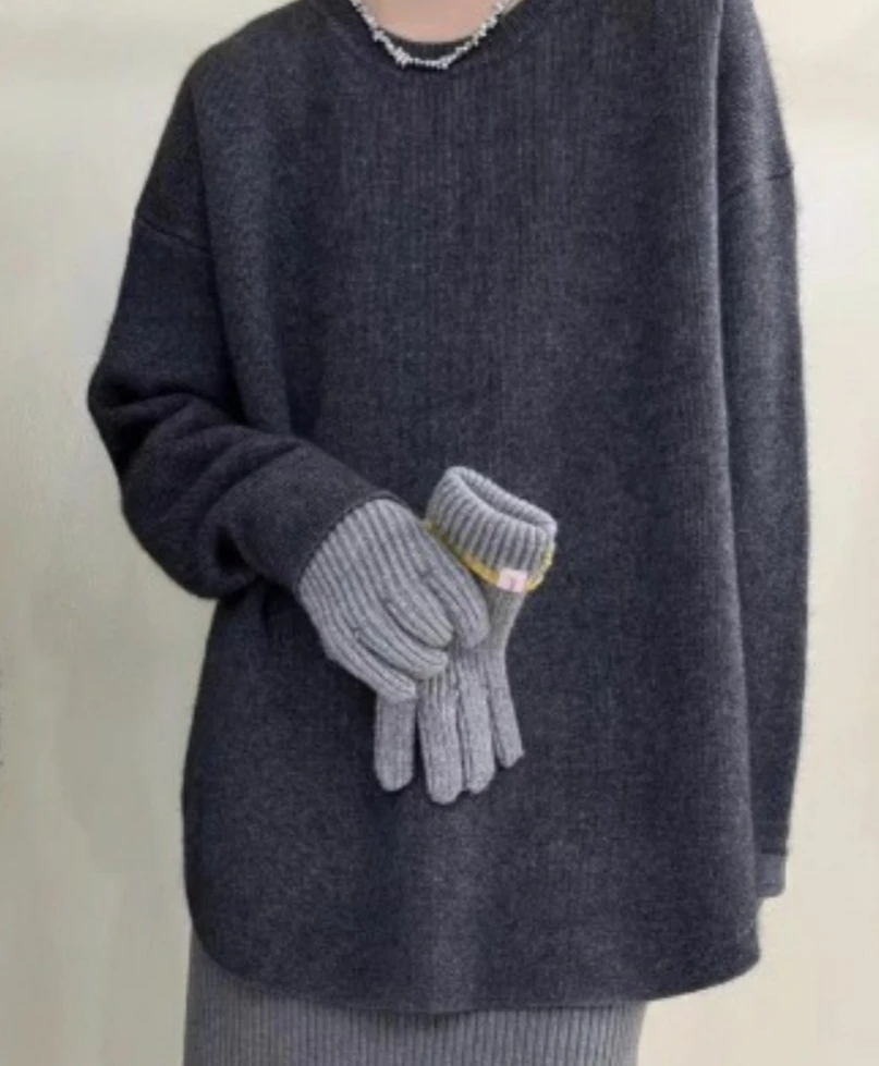 Waschbär Wolle Gestrickte Pullover Winter Mutterschaft Lose Oberbekleidung Plus Größe Schwangere Frauen Stricken Pullover Mode Jacken Rot