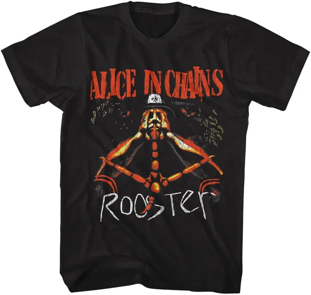 

Alice in Chains T Shirt Rooster Mens Adult Short Sleeve T Shirts 90s Music Vintage Style Graphic Tees