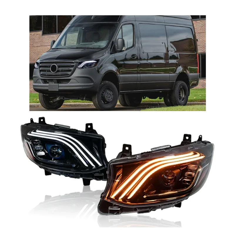 

CL Hot sale Sprinter Upgrade Headlight for Sprinter 2018-2023 Retrofit Style LED Projetor Head Lamps DRL Daytime Runnin