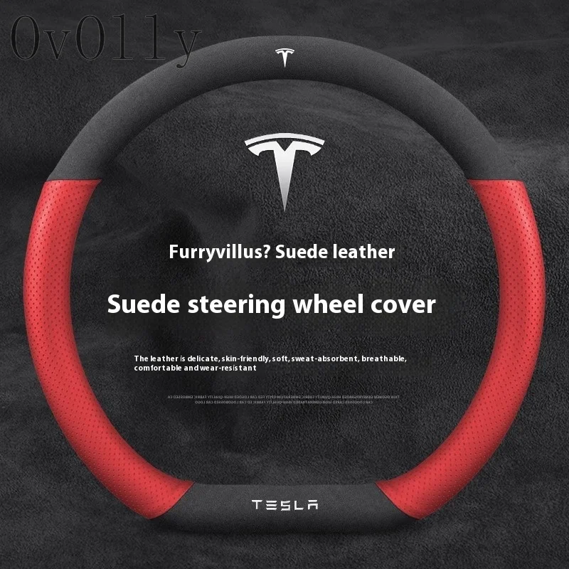 Suede Red leather