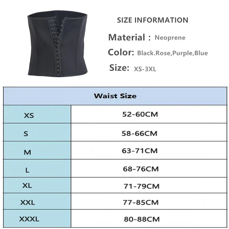 Women Body Shaper Waist Trainer  Sexy Shapewear Burning Slimming Waist Belt Corset Bustier Tummy Shaper