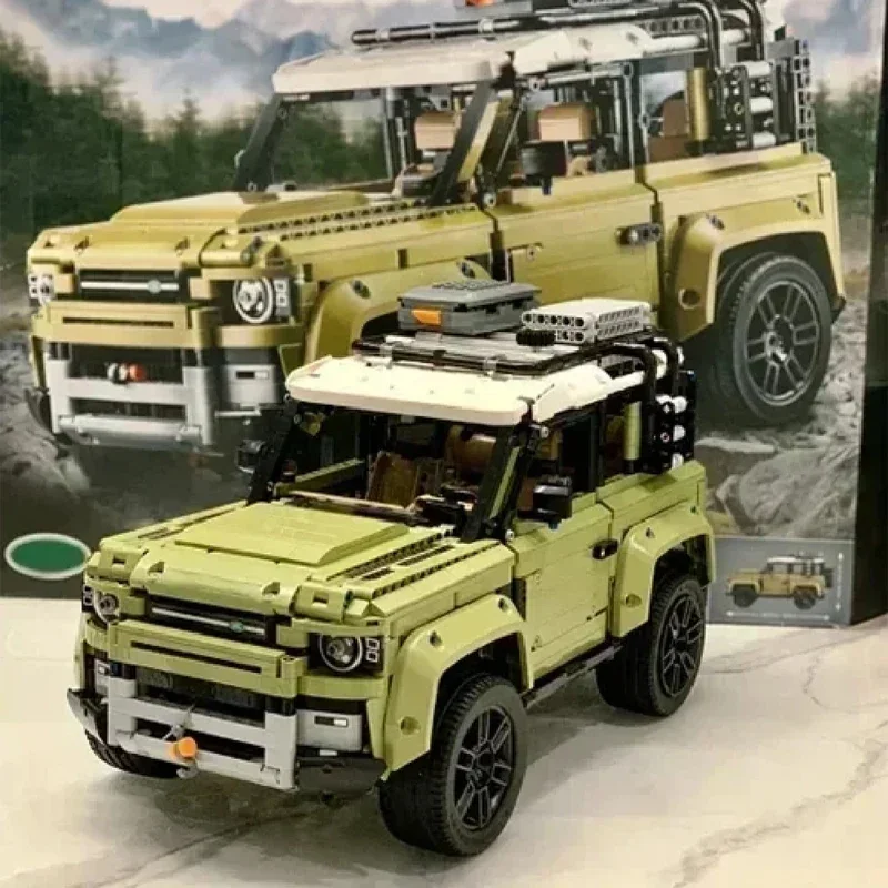 ทางเทคนิค Rover Defender Collector's Building Blocks ชุดคลาสสิกรถออฟโรด, ของขวัญไอเดียสําหรับผู้ที่ชื่นชอบจักรยานสกปรก