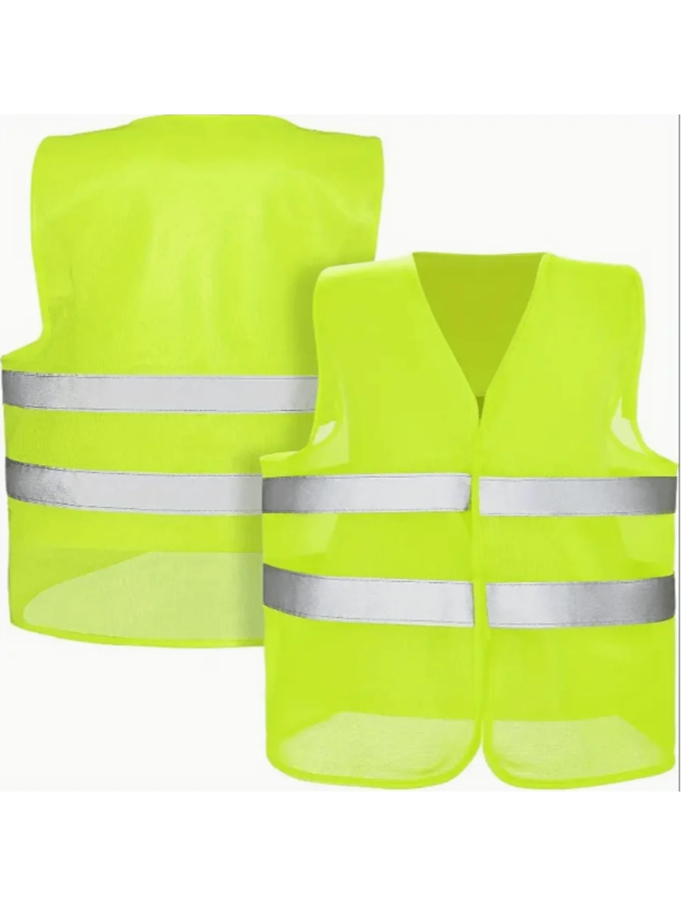 

2pcs High-End Reflective Workwear, Construction, Gardening, Sanitation, Traffic Reflective Vest With Multiple Pockets, High Visi