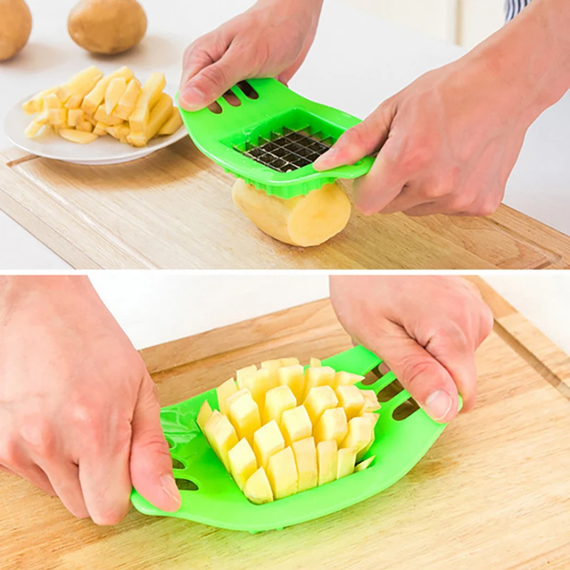 Potato Cutter Cut Into Strips French Fries Slicer Tool Kitchen Gadgets Random Cortador De Patatas Coupe Frites Овощерезка 제단기 감자