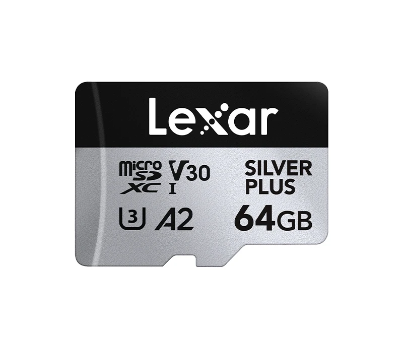 Lexar SILVER PLUS microSD-Karte SDXC UHS-I A2 V30 U3 205MB/s 1366X TF-Karte 64GB 128GB 256GB 512GB 1TB für DJI Drohne 4K Video – Detail 15