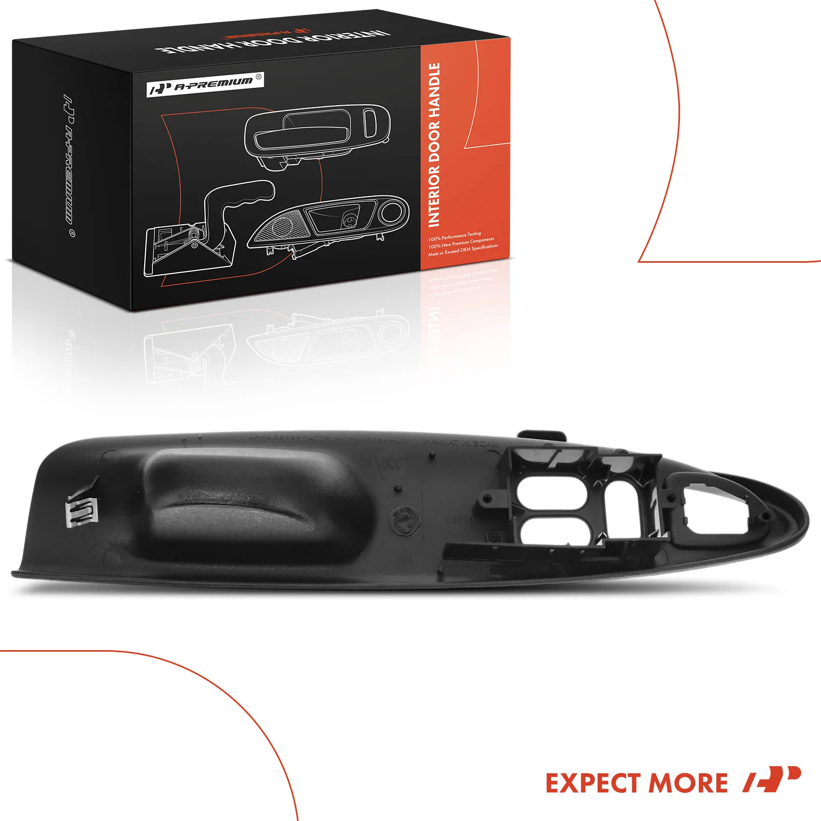 A-Premium Front Passenger Side Textured Black Interior Door Pull Handle for Ford Mustang 1994-2000