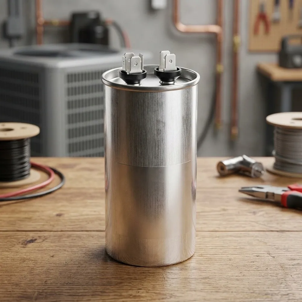 Dual Run Capacitor CBB65 70uF 450V AC for HVAC Applications Featuring Standardized Terminal Identification for herm for fan