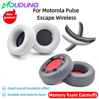 MOUDUNG Soft Foam Protein Leather Headphone Ear Pads For Motorola Pulse Escape Wireless  Headset Earmuffs Repairing Parts