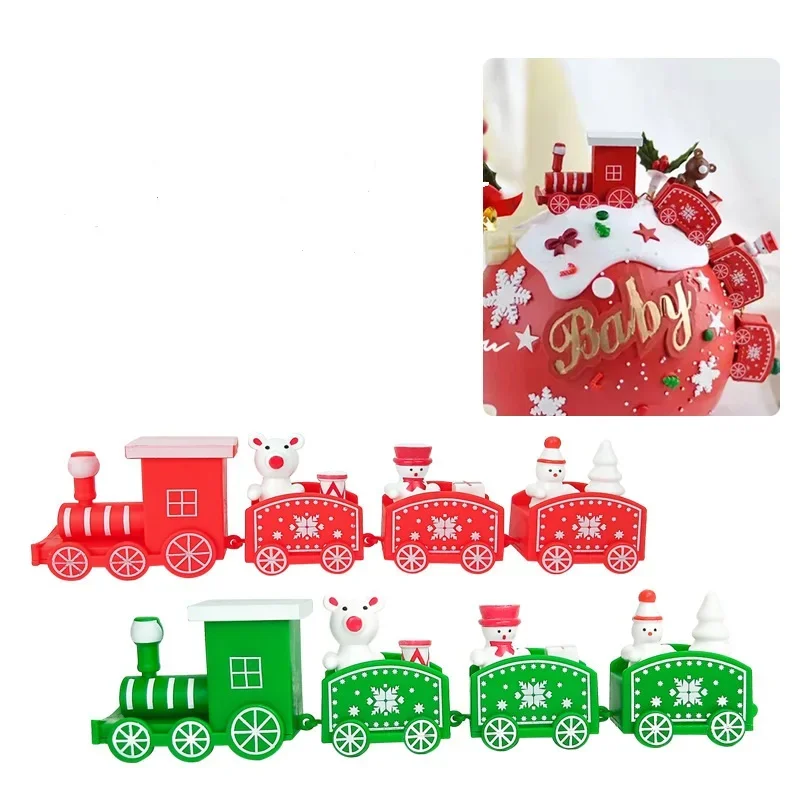 Christmas Train Merry Christmas Decorations For Home 2024 Cristmas Ornament Xmas Navidad Noel Gifts Happy New Year 2025 Gifts