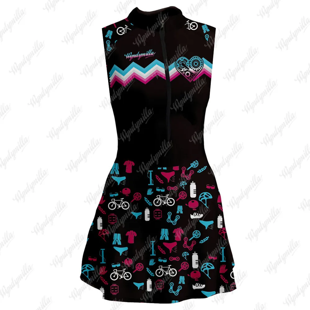 Cycling Skirt Little Dress Sleeveless Saia Dress Mtb Skirt Vestidinho Bicycle Sexy Skirt Ciclismo Feminina Cycling Equipment