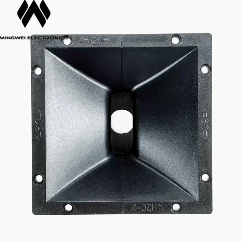 MW Audio Horn for Full Range Cabinet Compression Driver, Dimensions 153L*153W*105H.1''. Speaker Horn Dispersion Angle:HxV=120x60