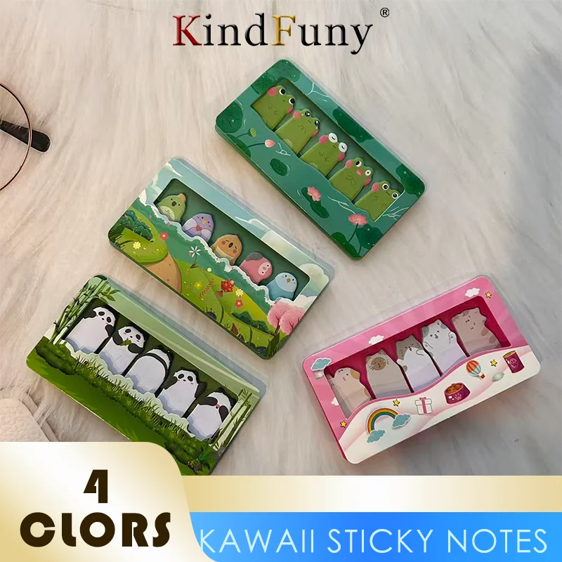 Stiker Memo Pad Kertas Tempel Seri Hewan Lucu Kartun DIY, Catatan Tempel, Notepad, Perlengkapan Sekolah & Kantor, Alat Tulis