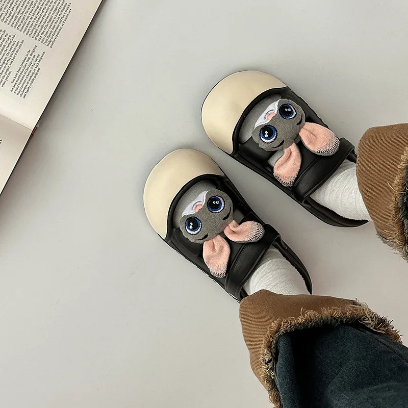 

Women's slippers comfortable soft platform fashion hole shoes indoor cartoon cute bag head slippers non-slip home slippers