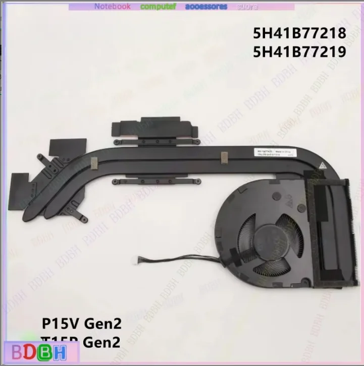 ZQ  New For Laptop Lenovo ThinkPad P15V 2 T15P Gen 3 CPU Cooling Fan Heatsink Radiator SWG Cooler FRU PN:5H41B77218/9