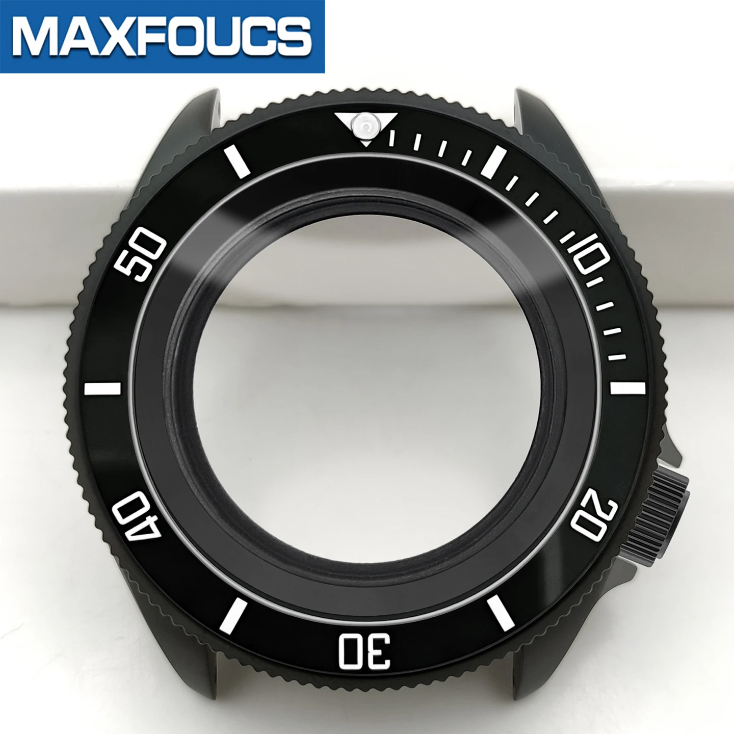 MM300 SRPD SKX Uhrengehäuse-Set Mattschwarze Uhrengehäuse MOD Uhrenteile NH NH35 NH36 4r36 4r35 Modifikationsteile Saphir Maßanfertigung – Detail 20