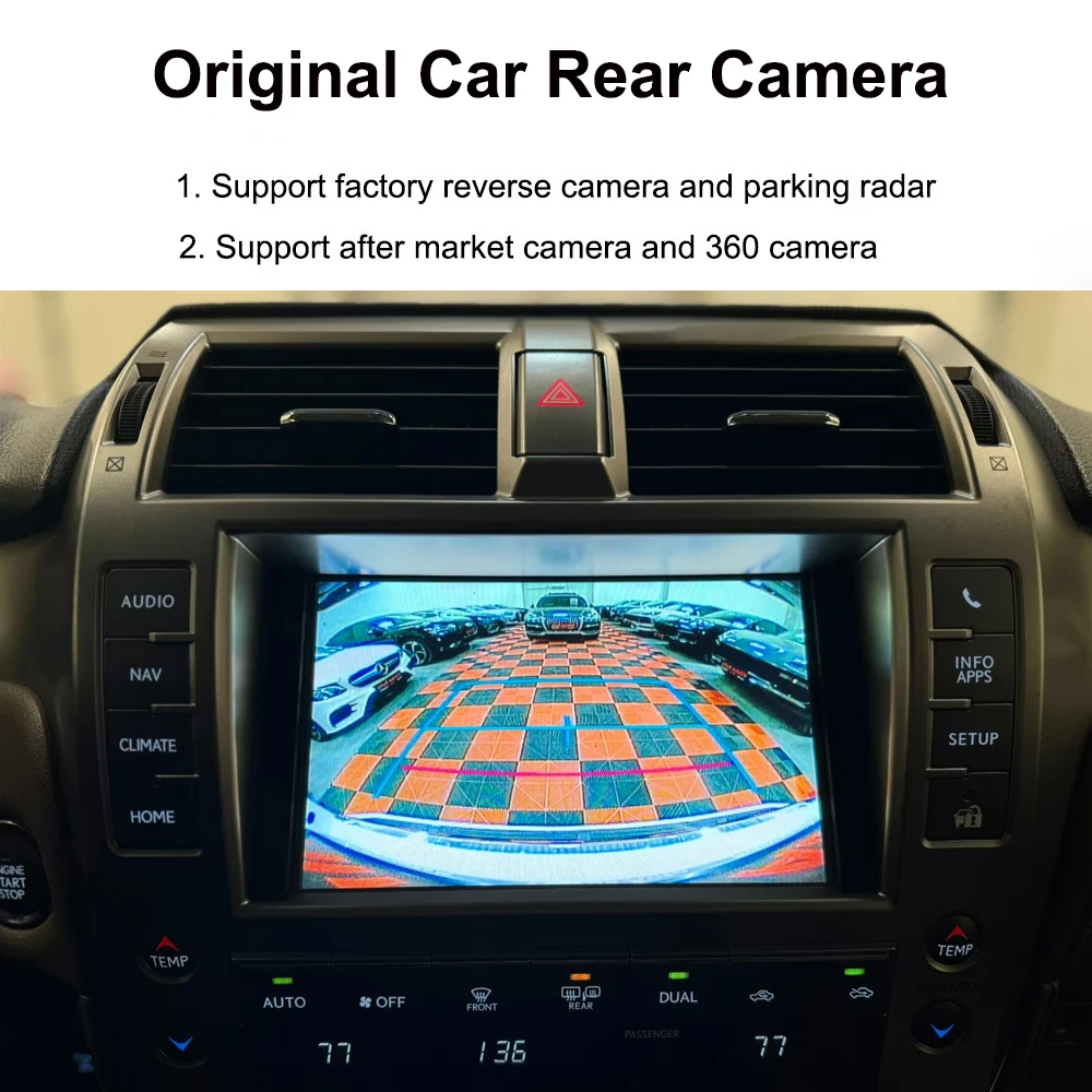 Drahtloses Carplay Android Auto Interface OEM-Bildschirm-Upgrade-Modul für LEXUS GX460 2014–2021