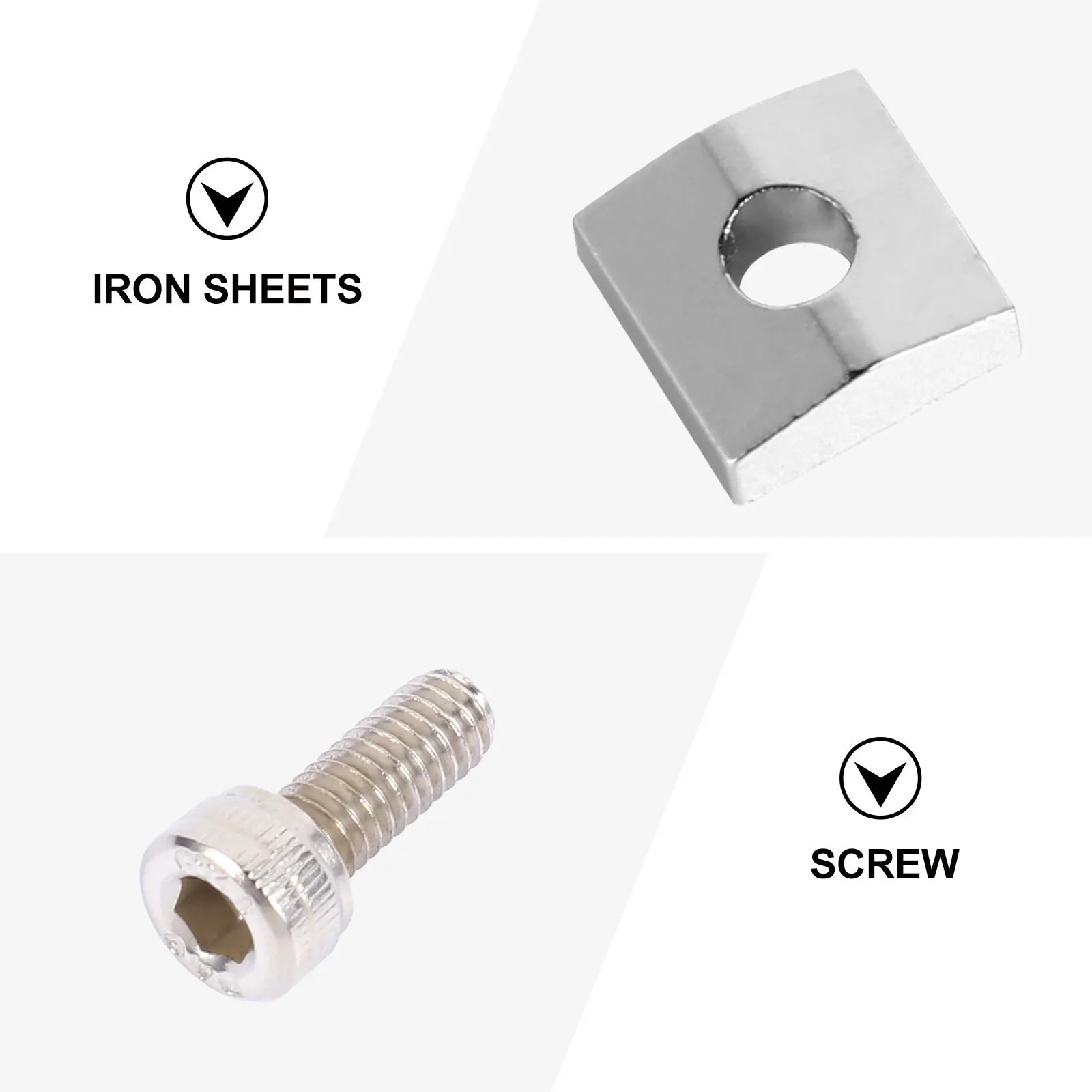 

2 set Electric Guitar String Lock Set Iron Zinc Alloy Tremolo Bridge Replacement Parts For Double Rocker Korean Style Guitars