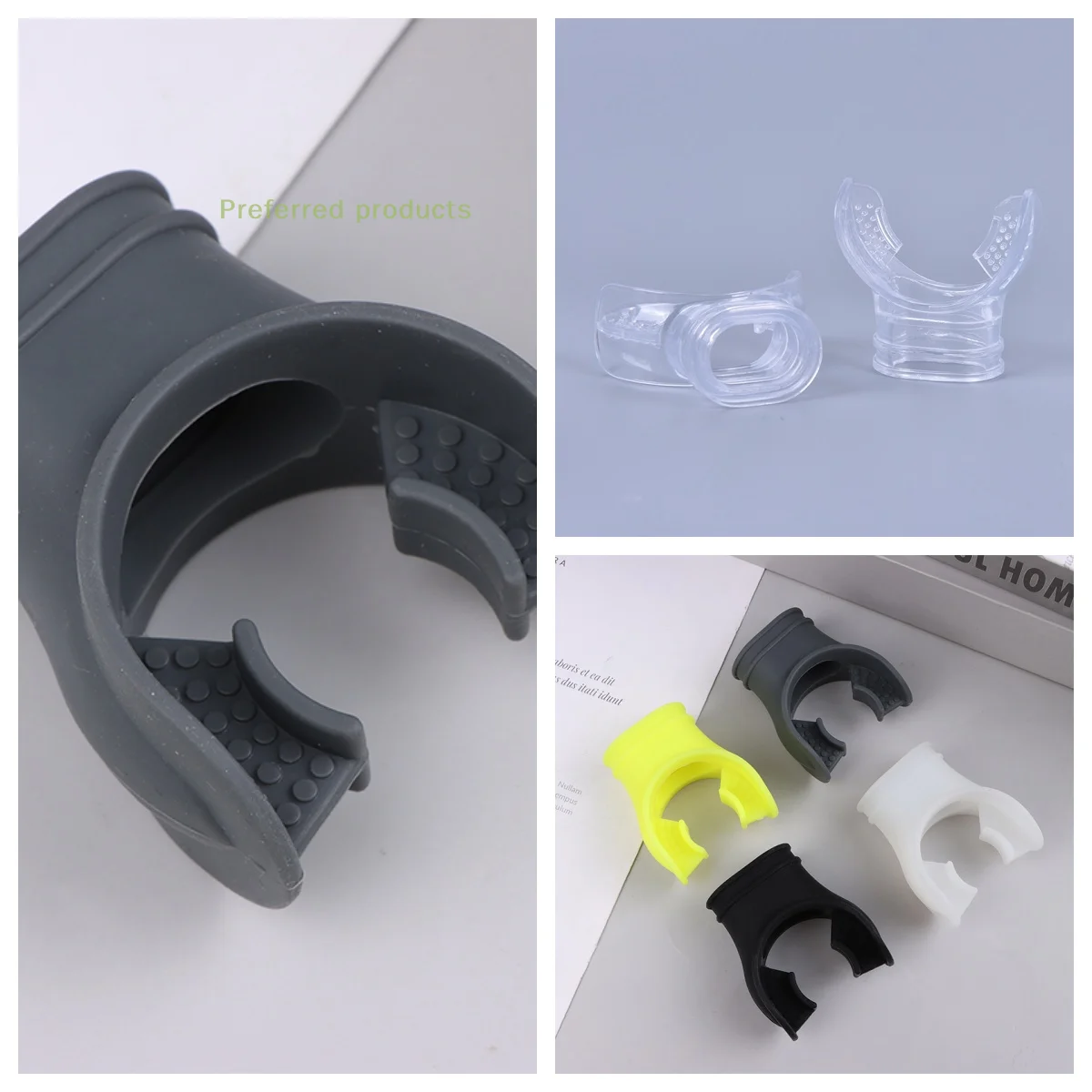 

Silicone Scuba Diving Regulator Mouthpiece Underwater Diving Equipment Replacement Durable Accessory for Snorkeling & Scuba