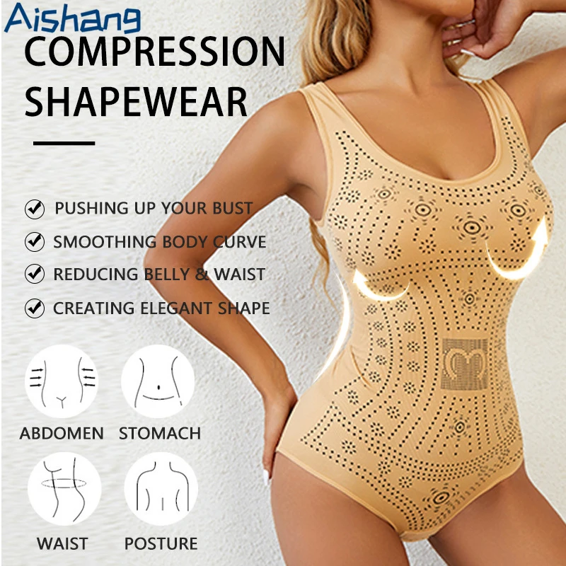 Plus Size Shapewear for Women Open Crotch Bodysuit Printed Slimming Underwear Postpartum Seamless Full Body Shaper Corset 5XL