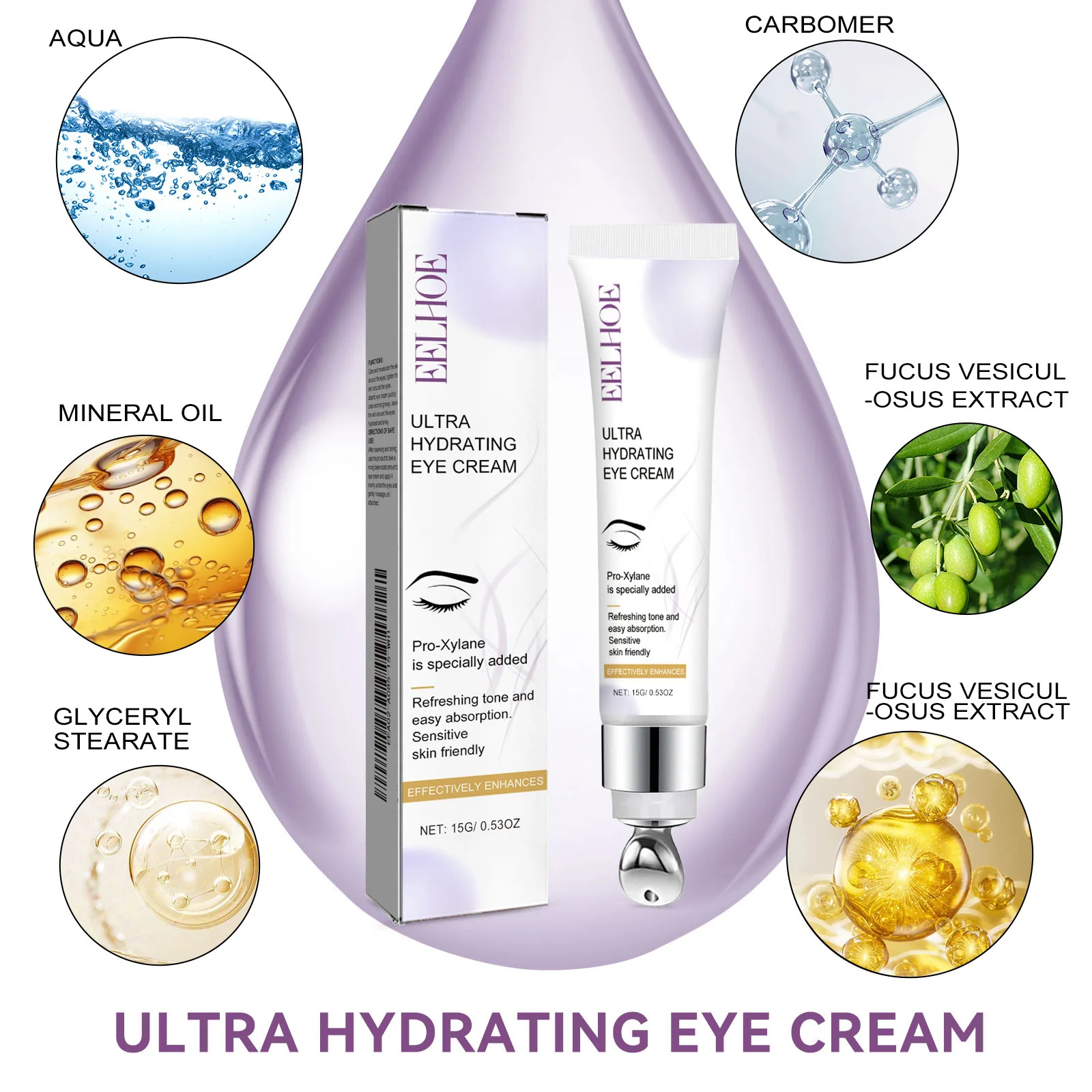 Retinol Menghilangkan Kerutan Krim Mata Pengencang Instan Mengangkat Memudarkan Garis Halus Kantung Mata Anti Lingkaran Hitam Mencerahkan Perawatan Kulit Kecantikan