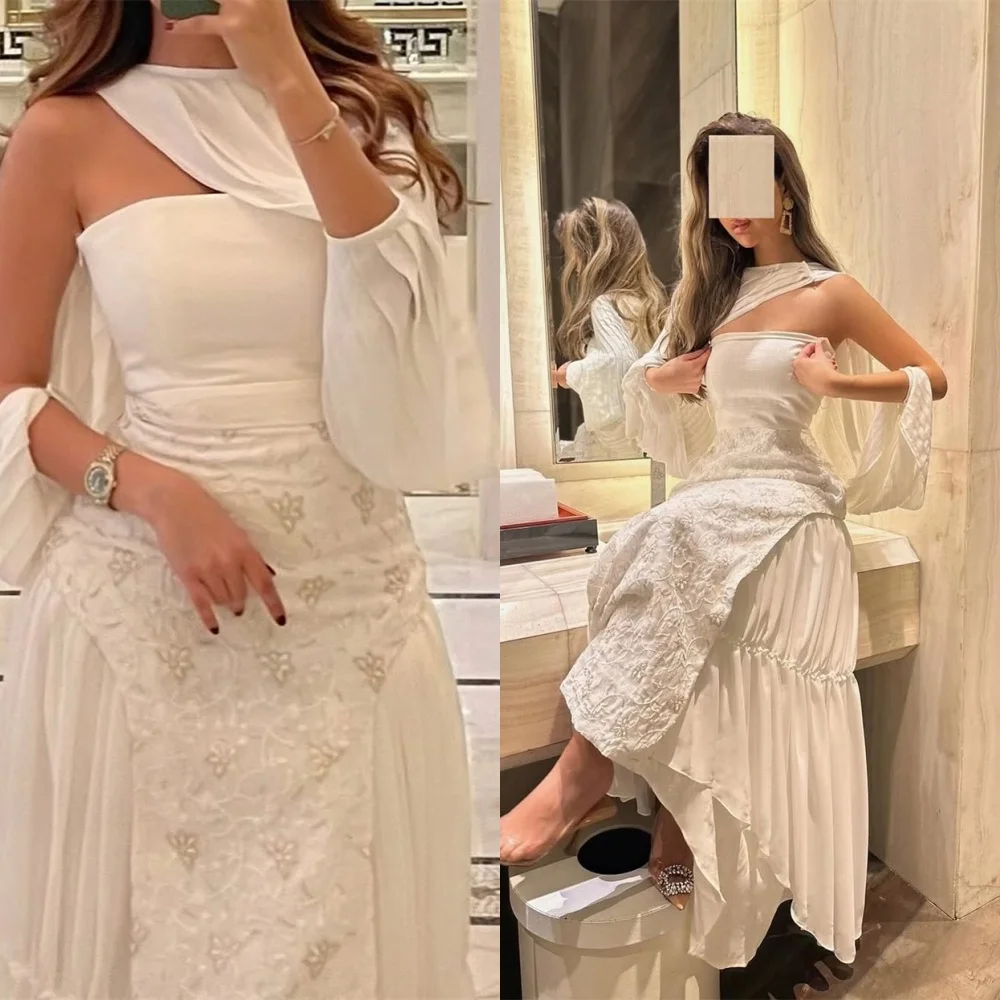 

Customized High Quality White Satin Wedding Dress Exquisite Strapless Sleeveless Backless Chapel Train A-Line Bridal Gowns