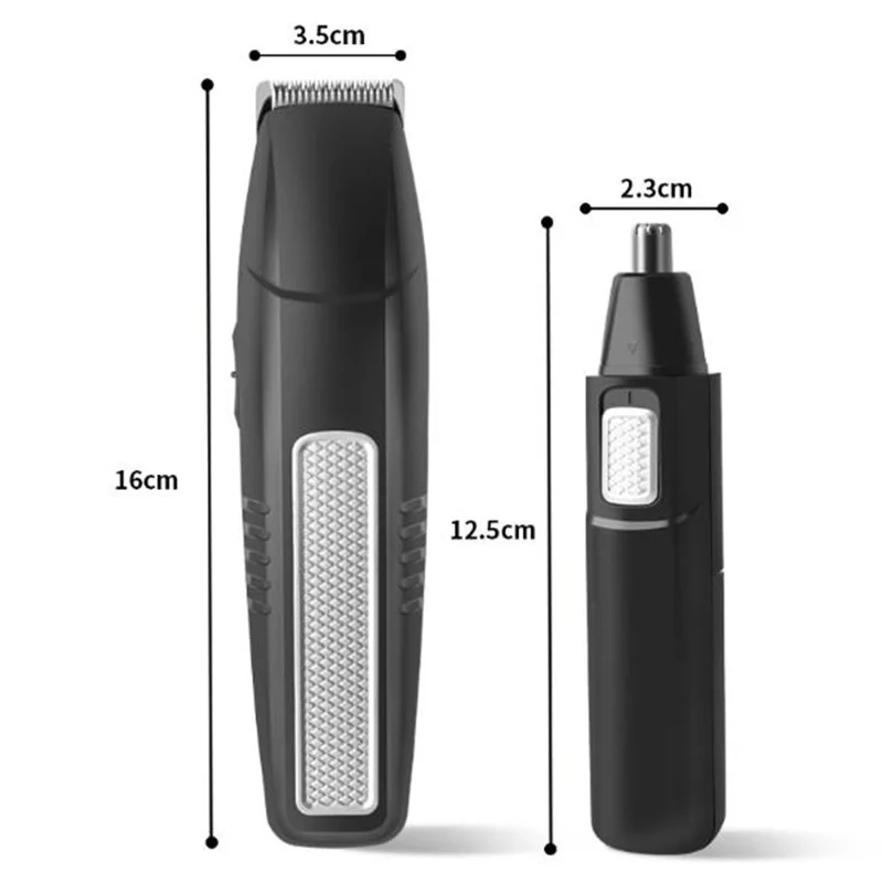 Portable Dry Battery Trimmer For Men Beard Style Face Haircut Mustache Sideburns Clipper Face Grooming Razor Nose Hair Cutter