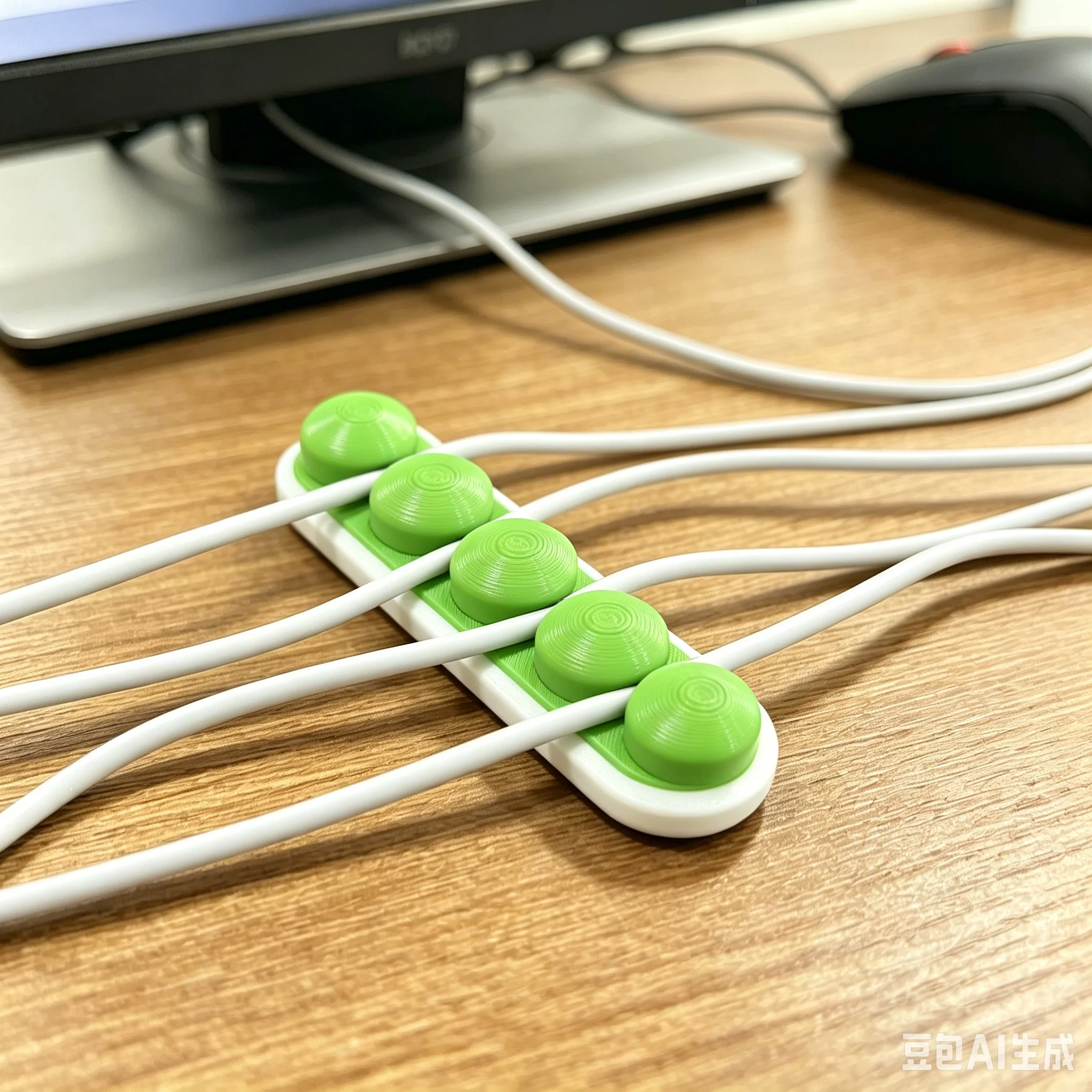Desktop Data Cable Organizer, Pea-Shaped Cable Organizer, Cable Fixing Clip, Charging Cable Management Tool