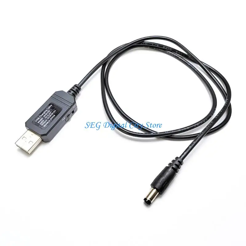 

U75B USB to DC5.5x2.1mm Power Adapters Cable DC5.5X2.1mm Port Adjustable 5V to 9V12V Conversion for Portable Electronics