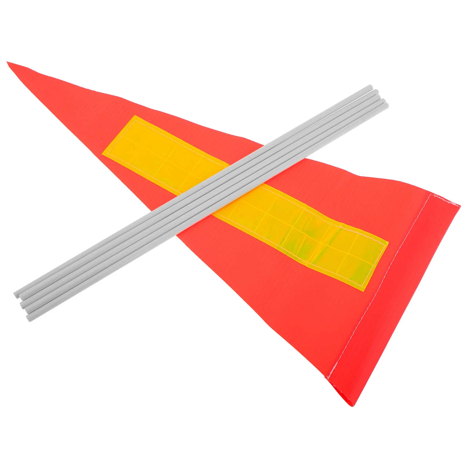 

1Set Safety Flagpole High Visibility Tear-Resistant Lightweight 's Bike Safety Flag for Drift Car Gokart Cycling