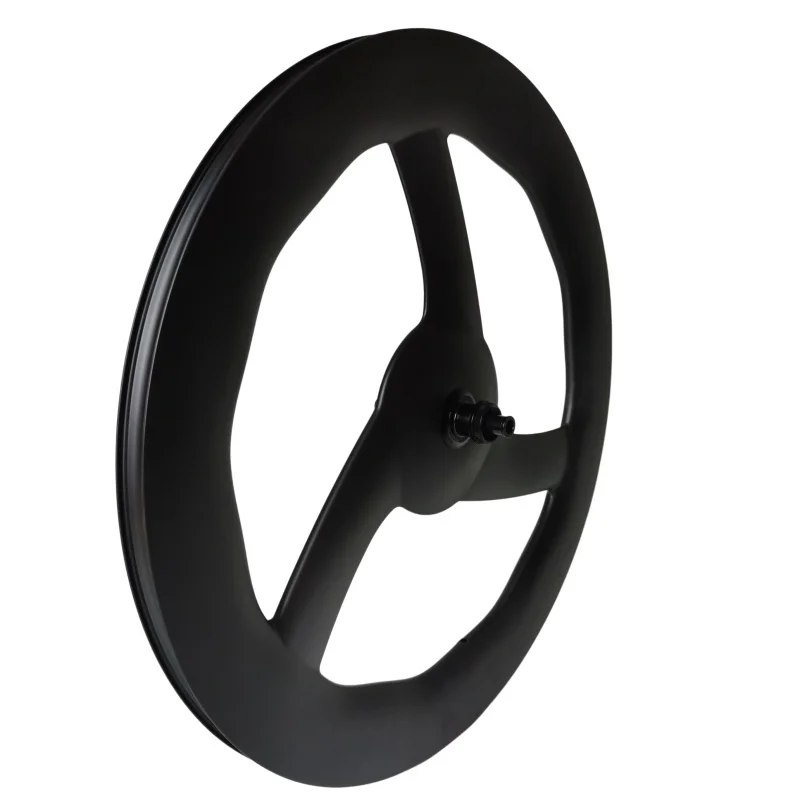 QORA WAVE 700C Carbon Wheels 30mm Outer Width 36T Ratchet Hub Bicycle Wave Wheels 3 Spokes Center-Lock Disc Brake Wheels