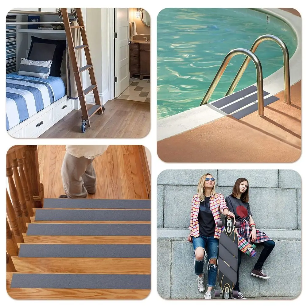

5m/roll Portable Matte Non Slip Tape Self-adhesive PVC Floor Anti Slip Sticker Waterproof Carpet Tape for Stair Step Treads