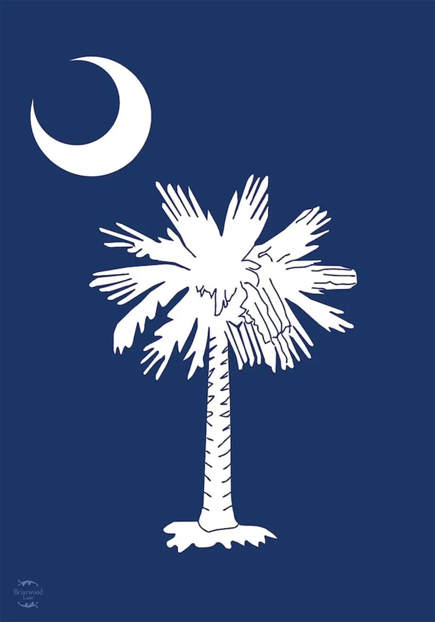 South Carolina Palm Tree Garden Flag State of S.C. 12.5
