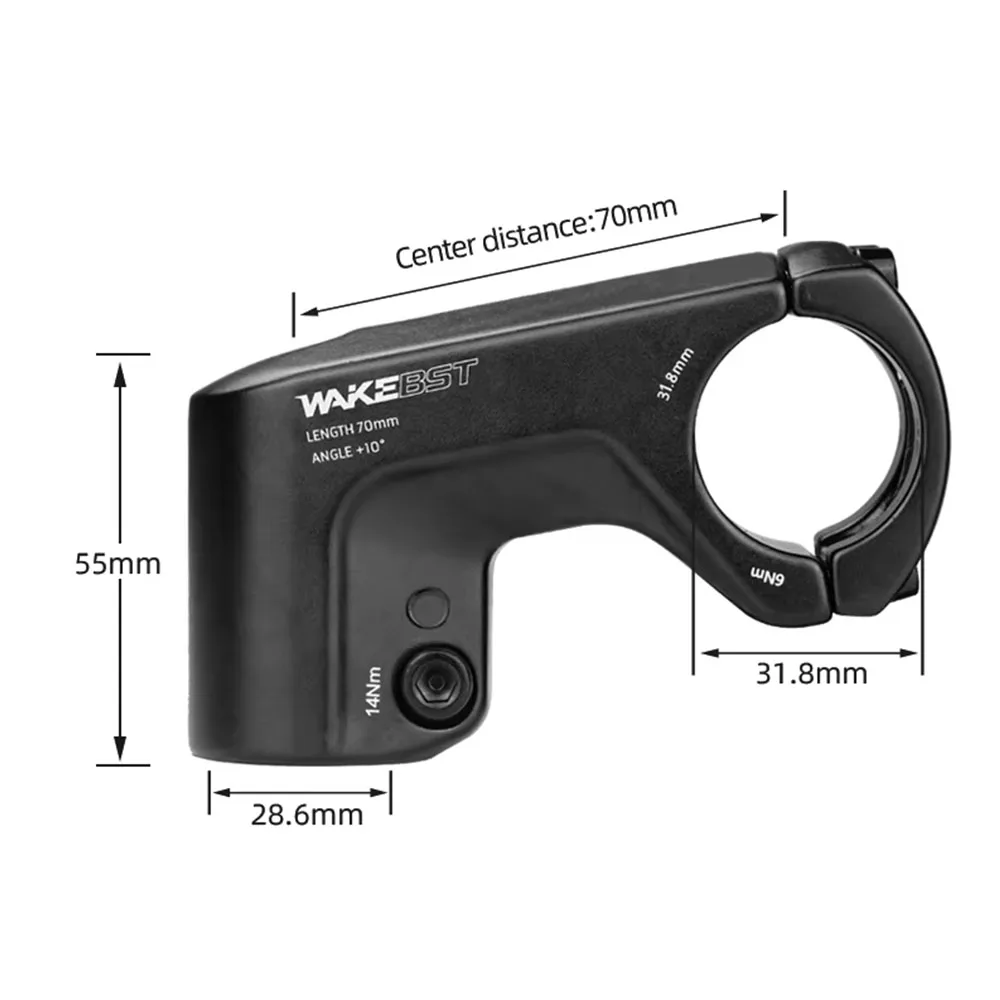 ويك دراجة هوائية جبلية الجذعية الناهض محول 10 درجة دراجة الملحقات 70 مللي متر ل MTB BMX الدراجات الطريق الدراجة