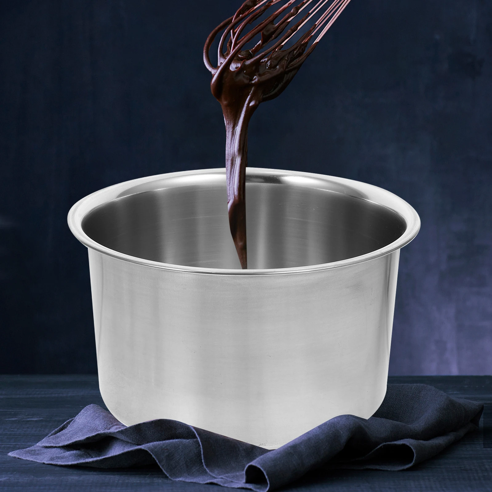 

1 Set Double Boiler Pot Stainless Steel Chocolate Melting Wax Cheese Melt Cook Baking Kitchen Utensil Waxing