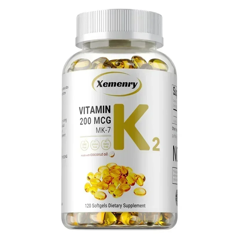 Vitamin K2 MK-7 Supplement - Supports Calcium Absorption, Bones, Joint, Immunity and Heart Health, Easy To Swallow