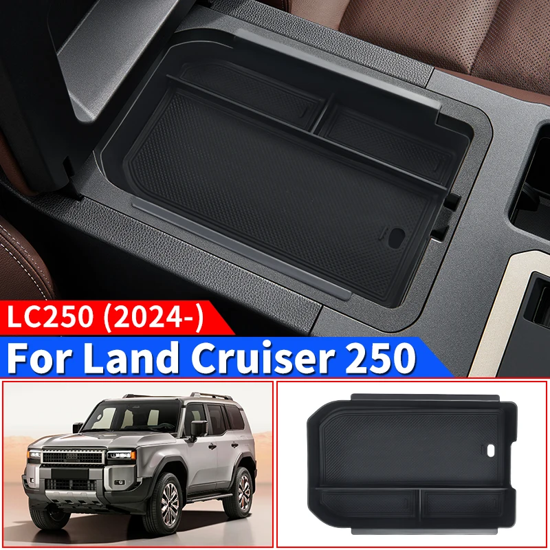 

For 2024 Toyota Land Cruiser 250 Prado Lc250 Upgrade Interior Decoration Accessories Armrest box storage box compartment tray