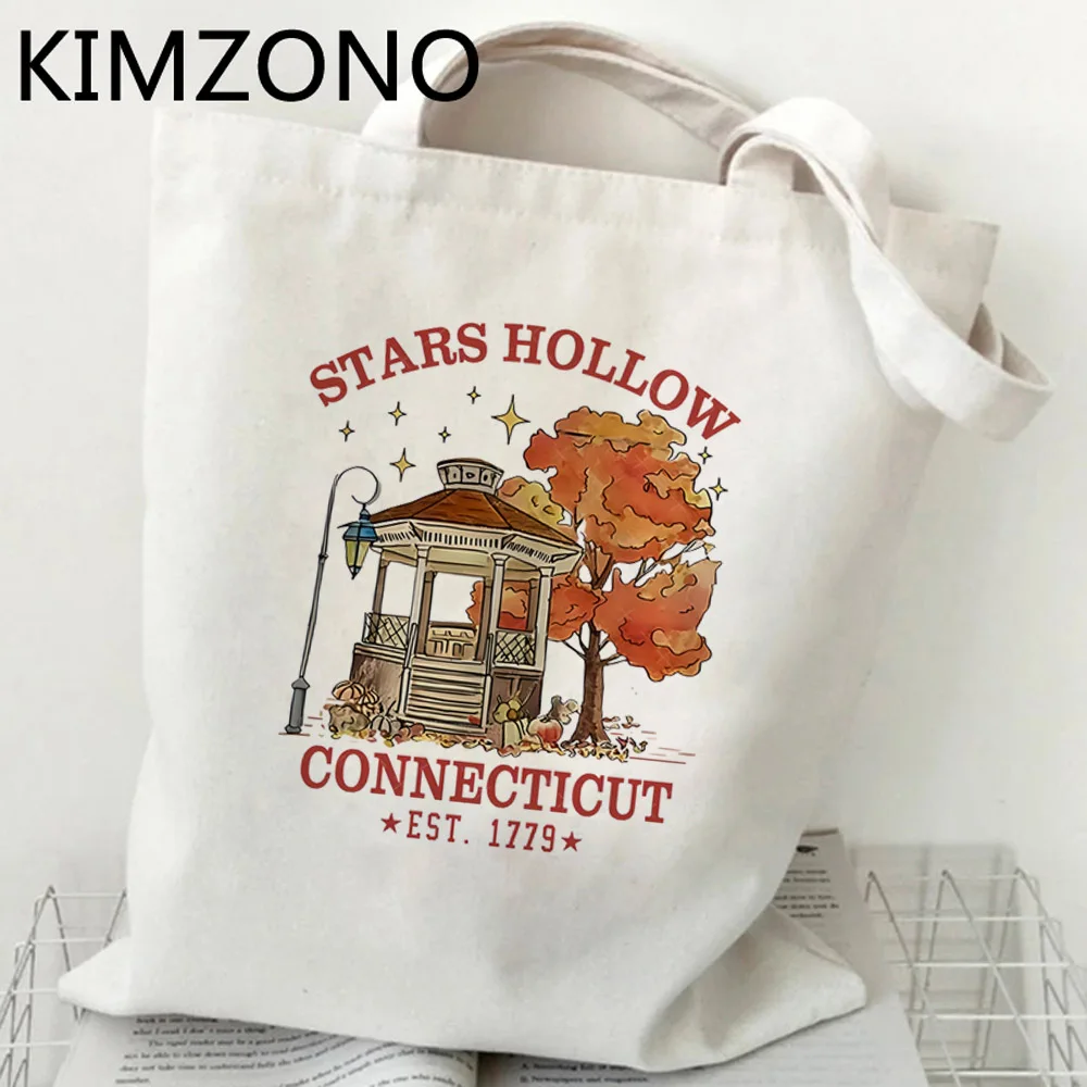 Gilmore Girls shopping bag cotton reusable shopper canvas tote shopping bag bolsa compra tote ecobag net sacolas