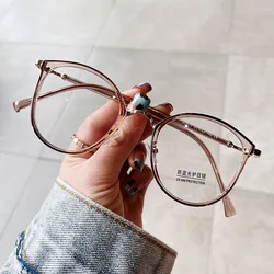 Korean Stylish Women's Glasses Frame High Quality Blue Light Blocking Eyeglasses Woman New Fashion Female Eye Glasses