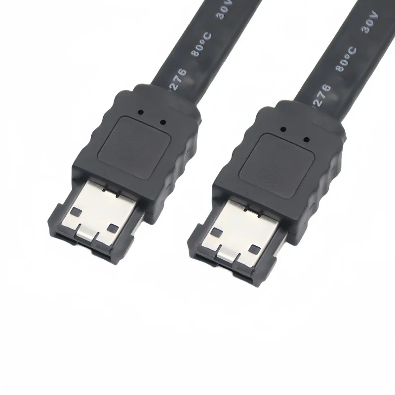 ESATA to ESATA External HDD Data Cable Laptop ESATA Male to Male Plug Convert Cord Notebook Hard Drive Pure Copper Shield Wire