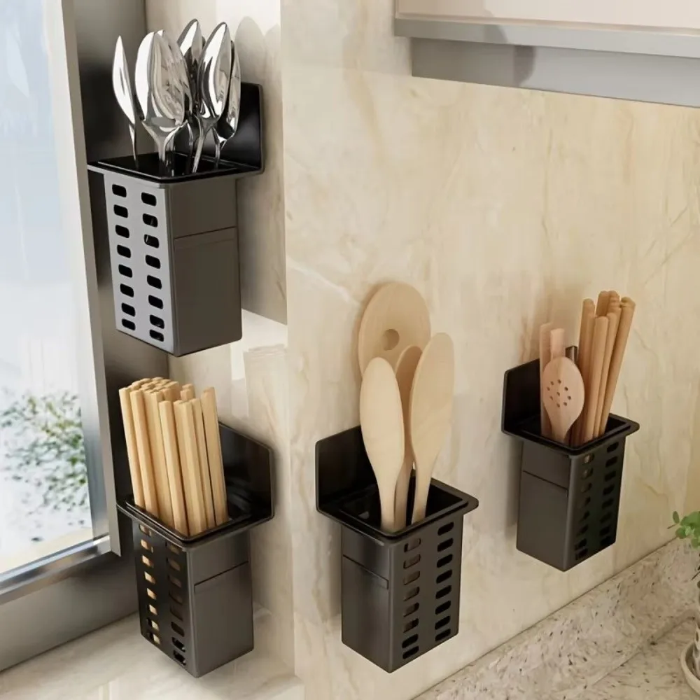 Wall Mounted Wall Toothbrush Holder Hanging Bracket Self Adhesive Storage Rack No Drill Toothpaste Rack Kitchen Bathroom
