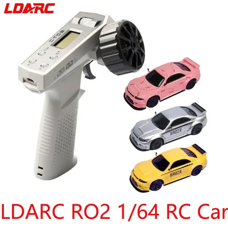 LDARC R02 1/64 Mini RC Sports Car RTR 2.4GHz 10CH Full Scale CT03 Transmitter 60min Playtime for Kids Adults